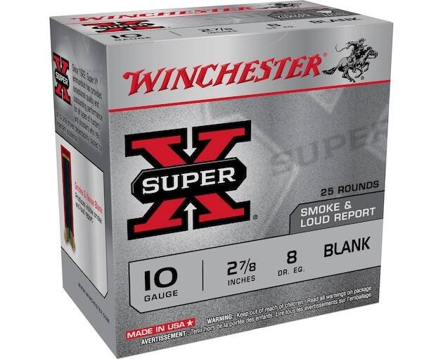 Winchester Super-X Black Powder Blank 10 Gauge Ammo 2-7/8" Blank