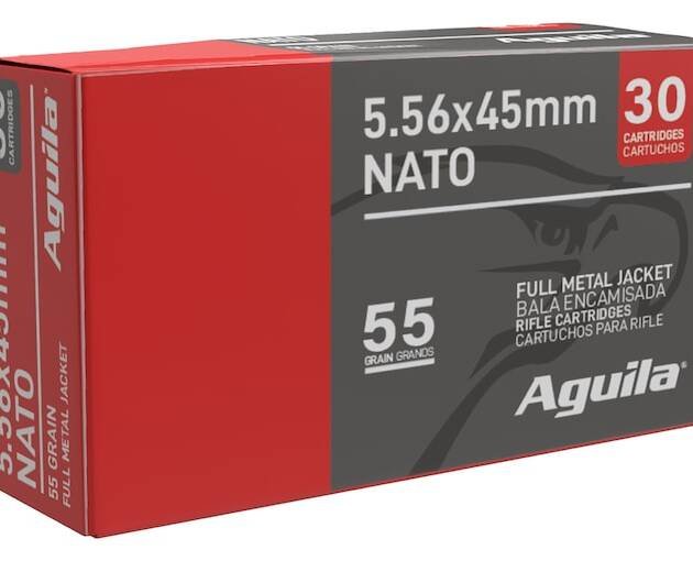 Aguila 5.56x45mm NATO Ammo 55 Grain Full Metal Jacket Battle Pack