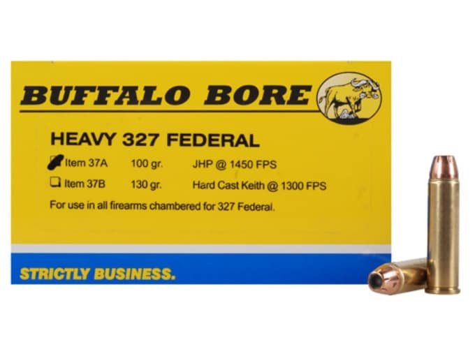 Buffalo Bore 327 Federal Magnum Ammo 100 Grain Jacketed Hollow Point
