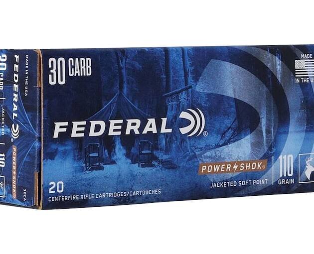 Federal Power-Shok 30 Carbine Ammo 110 Grain Jacketed Soft Point