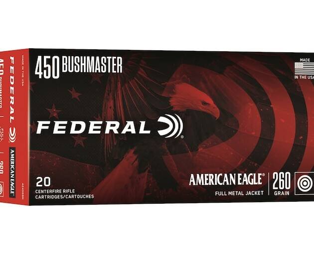 Federal Premium American Eagle 450 Bushmaster Ammo 260 Grain Full Metal Jacket