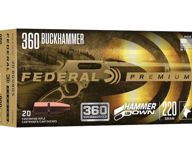 Federal Premium HammerDown 360 Buckhammer Ammo 220 Grain Bonded Jacketed Soft Point