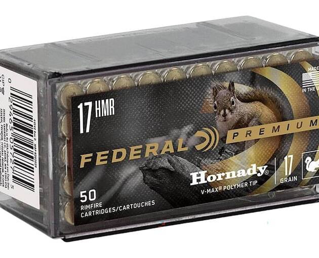 Federal Premium V-Shok 17 Hornady Magnum Rimfire (HMR) Ammo 17 Grain Polymer Tip