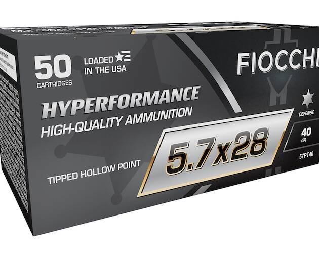 Fiocchi Hyperformance 5.7x28mm FN Ammo 40 Grain Polymer Tip