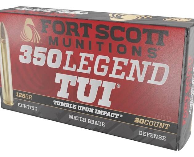 Fort Scott Munitions TUI 350 Legend Ammo 125 Grain Solid Lead Free