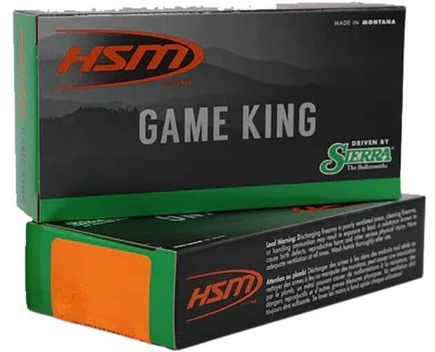 HSM GameKing 243 Winchester Super Short Magnum (WSSM) Ammo 100 Grain Sierra GameKing Spitzer
