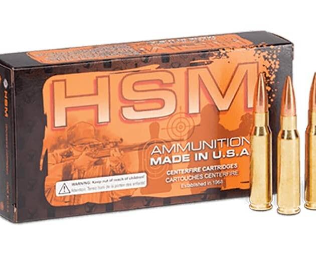 HSM Match 338 Remington Ultra Magnum Ammo 250 Grain Sierra MatchKing Boat Tail Hollow Point