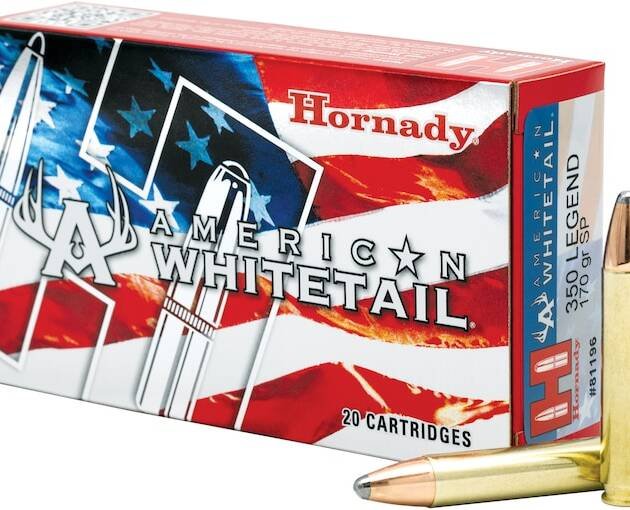 Hornady American Whitetail 350 Legend Ammo 170 Grain Hornady Interlock Jacketed Soft Point