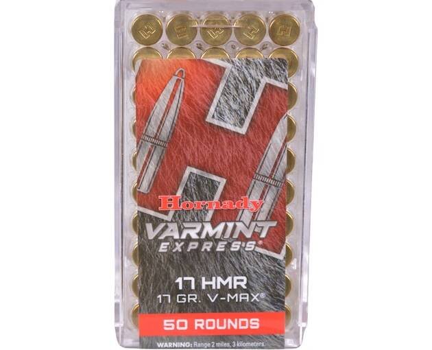 Hornady Varmint Express 17 Hornady Magnum Rimfire (HMR) Ammo 17 Grain Polymer Tip