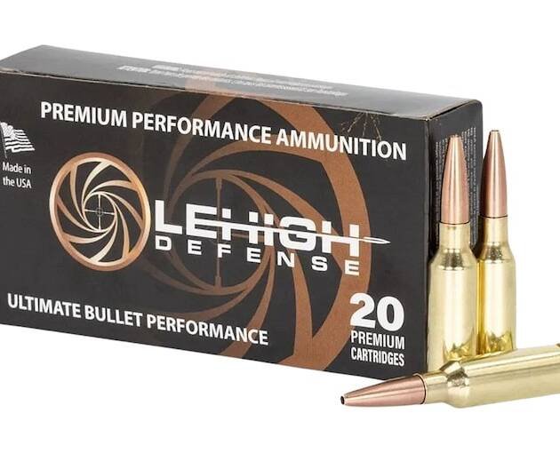 Lehigh Defense Controlled Chaos 6mm ARC Ammo 85 Grain Fragmenting Hollow Point Lead Free