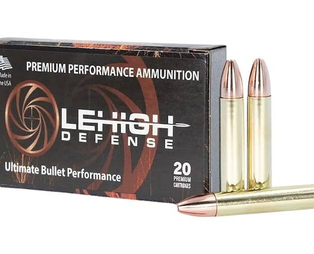Lehigh Defense Maximum Expansion 350 Legend Ammo 150 Grain Solid Hollow Point Lead Free