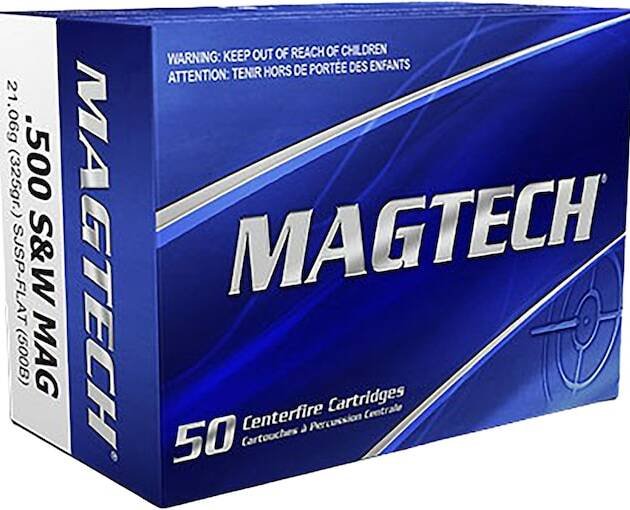 Magtech 500 S&W Magnum Ammo 325 Grain Semi-Jacketed Soft Point