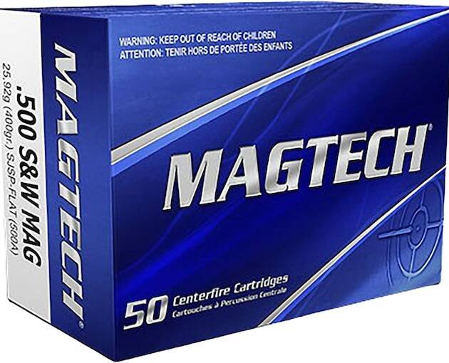 Magtech 500 S&W Magnum Ammo 400 Grain Semi-Jacketed Soft Point