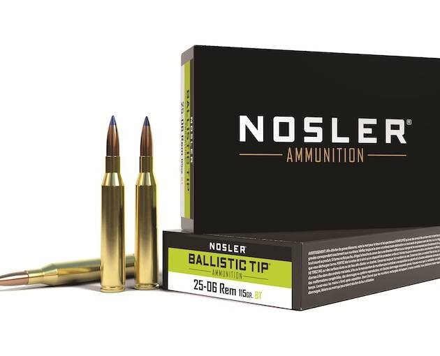 Nosler BT 25-06 Remington Ammo 115 Grain Nosler Ballistic Tip Polymer Tip