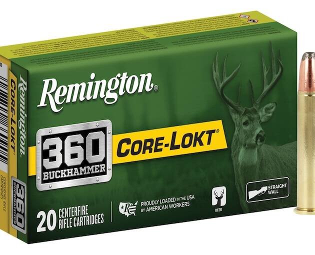 Remington Core-Lokt 360 Buckhammer Ammo 200 Grain Jacketed Soft Point