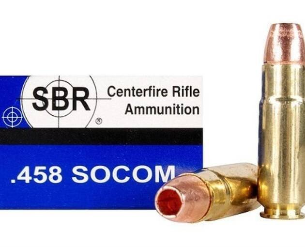 SBR 458 Socom Ammo 250 Grain Barnes Triple-Shock X Solid Hollow Point Lead Free