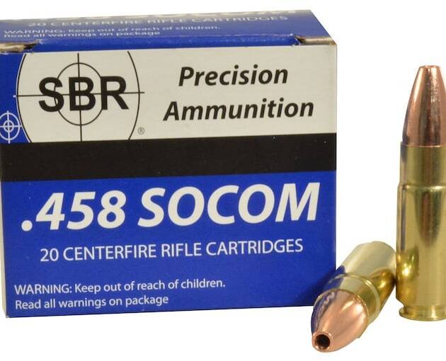SBR 458 Socom Ammo 300 Grain Barnes Triple-Shock X Solid Hollow Point Lead Free