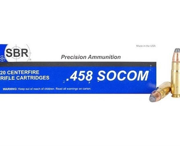 SBR 458 Socom Ammo 350 Grain Jacketed Soft Point