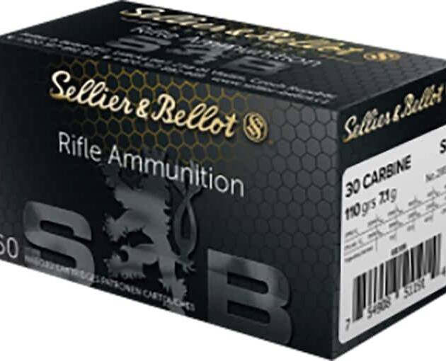 Sellier & Bellot 30 Carbine Ammo 110 Grain Jacketed Soft Point