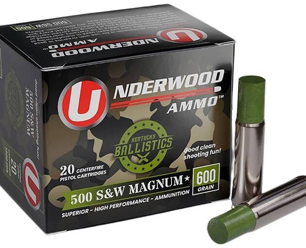 Underwood 500 S&W Magnum Ammo 600 Grain Flat Nose