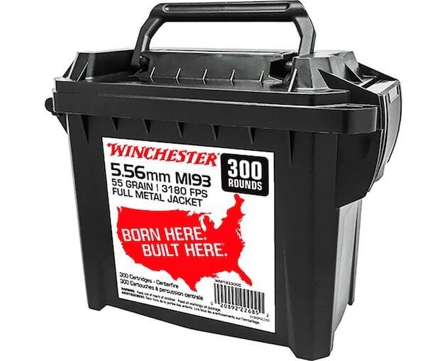 Winchester M193 5.56x45mm NATO Ammo 55 Grain Full Metal Jacket