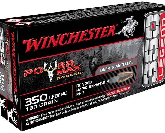 Winchester Power Max Bonded 350 Legend Ammo 160 Grain Bonded Jacketed Hollow Point
