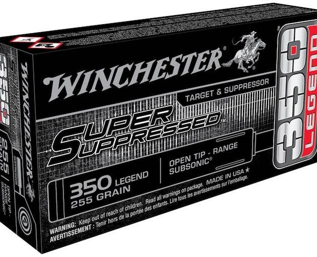 Winchester Super Suppressed 350 Legend Ammo 255 Grain Winchester Open Tip Jacketed Hollow Point
