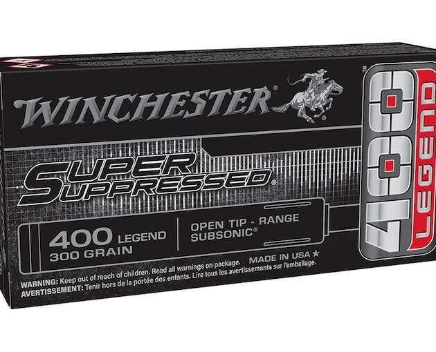 Winchester Super Suppressed 400 Legend Ammo 300 Grain Jacketed Hollow Point