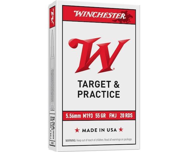 Winchester White Box USA 5.56x45mm NATO Ammo 55 Grain Full Metal Jacket