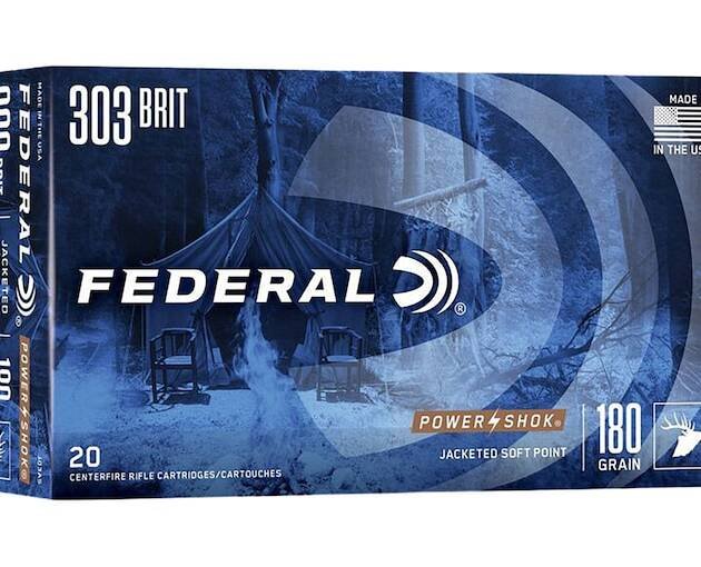 Federal Power-Shok 303 British Ammo 180 Grain Speer Hot-Cor Jacketed Soft Point