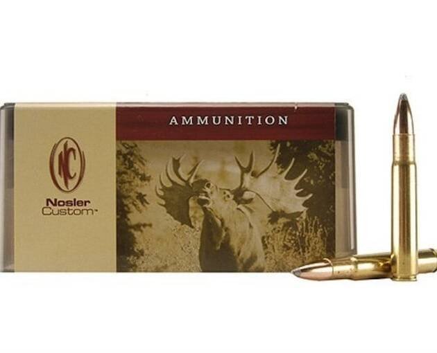 Nosler Custom 35 Whelen Ammo 225 Grain Nosler Partition Jacketed Soft Point