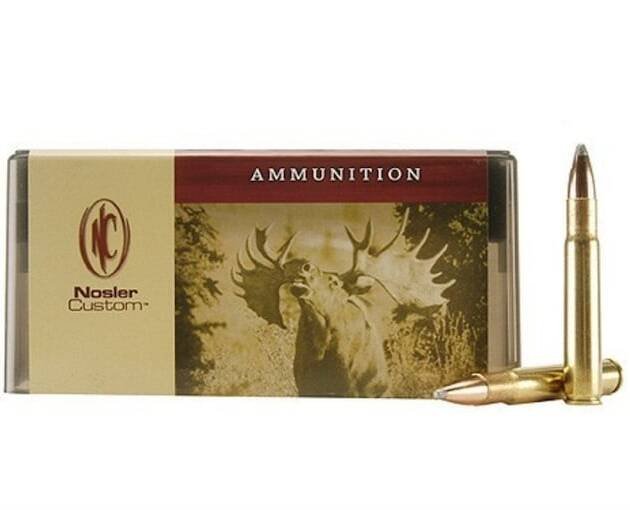 Nosler Custom 35 Whelen Ammo 250 Grain Nosler Partition Jacketed Soft Point