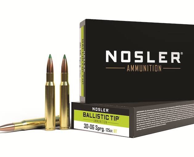 Nosler BT 30-06 Springfield Ammo 125 Grain Nosler Ballistic Tip Polymer Tip Box of 500