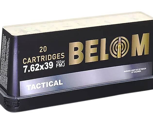 Belom Tactical 7.62x39mm Ammo 123 Grain Full Metal Jacket Box of 1000