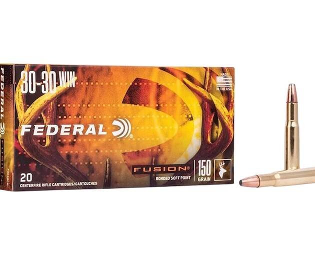Federal Fusion 30-30 Winchester Ammo 150 Grain Bonded Round Nose Box of 500