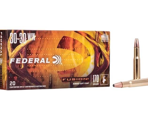 Federal Fusion 30-30 Winchester Ammo 170 Grain Bonded Round Nose Box of 500