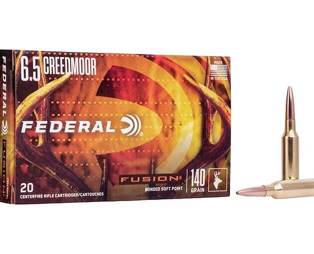 Federal Fusion 6.5 Creedmoor Ammo 140 Grain Bonded Jacketed Soft Point Box of 500