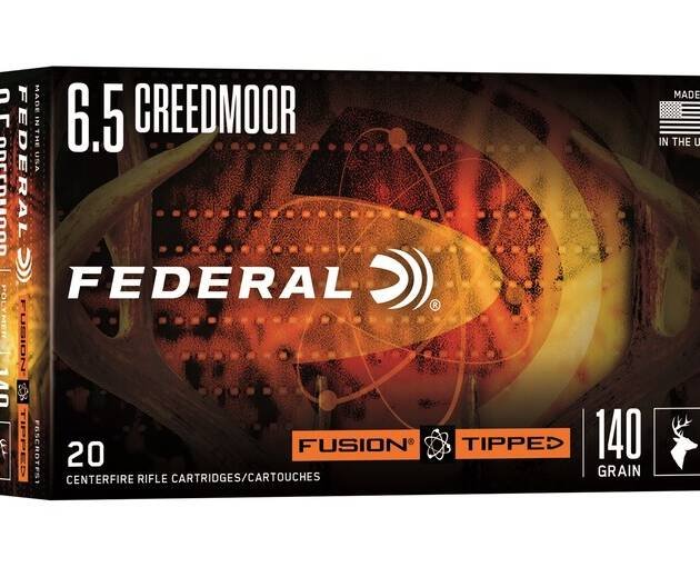 Federal Fusion Tipped 6.5 Creedmoor Ammo 140 Grain Bonded Polymer Tip Box of 500