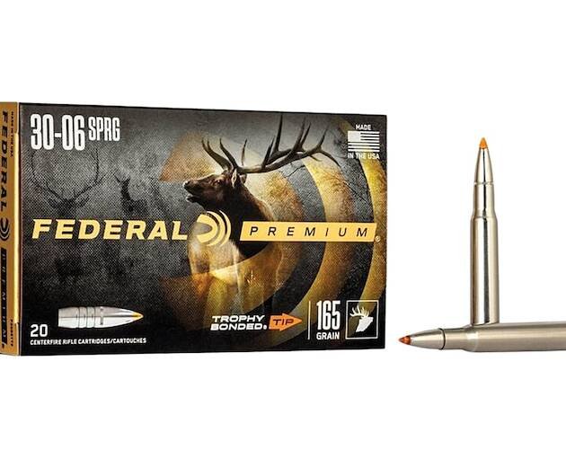 Federal Premium 30-06 Springfield Ammo 165 Grain Trophy Bonded Polymer Tip Box of 500