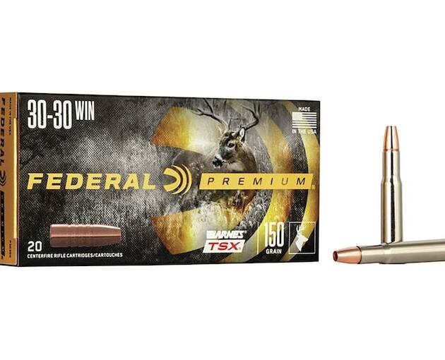 Federal Premium 30-30 Winchester Ammo 150 Grain Barnes Triple-Shock X Solid Hollow Point Lead Free Box of 500