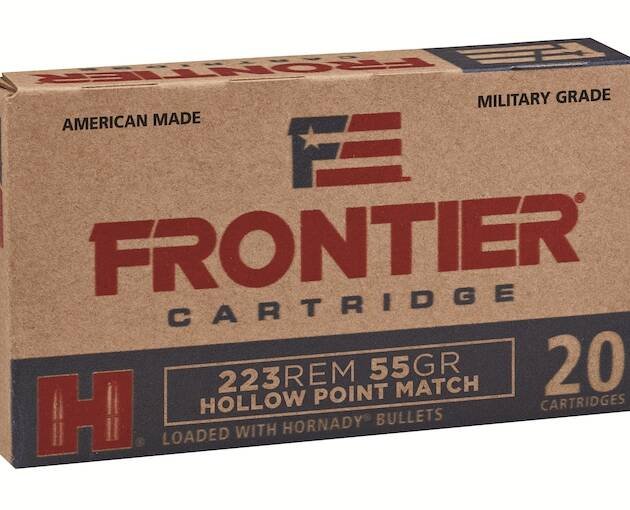 Frontier Cartridge Military Grade 223 Remington Ammo 55 Grain Hornady Match Jacketed Hollow Point Box of 1000