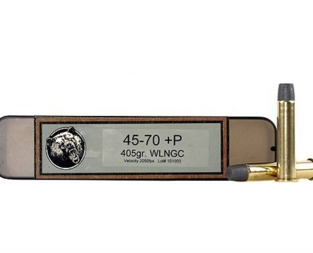 Grizzly Cartridge Bear Load 45-70 Government +P Ammo 405 Grain Lead Long Wide Nose Gas Check Box of 300