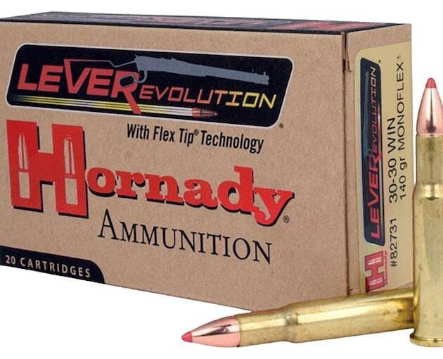 Hornady LEVERevolution 30-30 Winchester Ammo 140 Grain Hornady MonoFlex Polymer Tip Box of 500