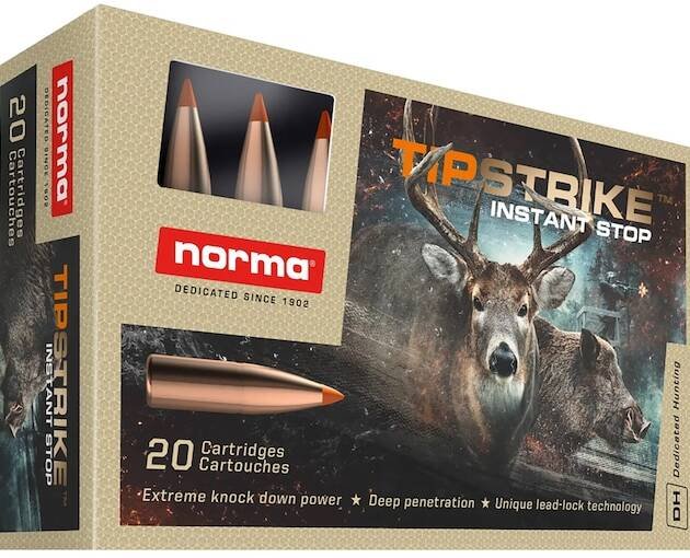 Norma TipStrike 6.5 Creedmoor Ammo 140 Grain Polymer Tip Box of 500