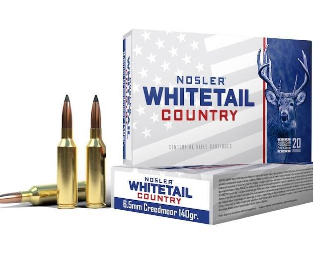 Nosler Whitetail Country 6.5 Creedmoor Ammo 140 Grain Solid Base Jacketed Soft Point Box of 500