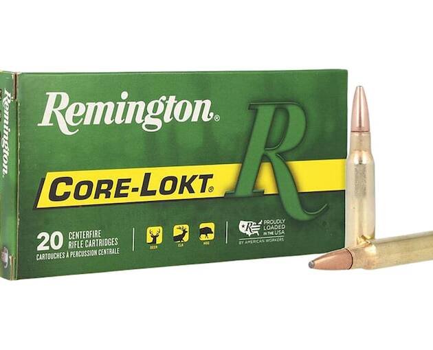 Remington Core-Lokt 308 Winchester Ammo 180 Grain Pointed Jacketed Soft Point Box of 500