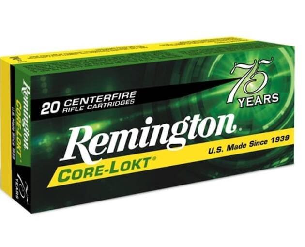 Remington Core-Lokt 45-70 Government Ammo 405 Grain Reduced Pressure Jacketed Soft Point Box of 500