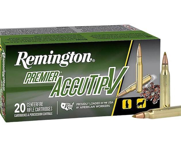 Remington Premier Varmint 223 Remington Ammo 55 Grain Remington AccuTip Polymer Tip Box of 500