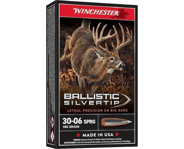 Winchester Ballistic Silvertip 30-06 Springfield Ammo 180 Grain Polymer Tip Box of 500