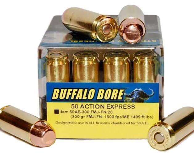 Buffalo Bore 50 Action Express Ammo 300 Grain Full Metal Jacket Box of 300